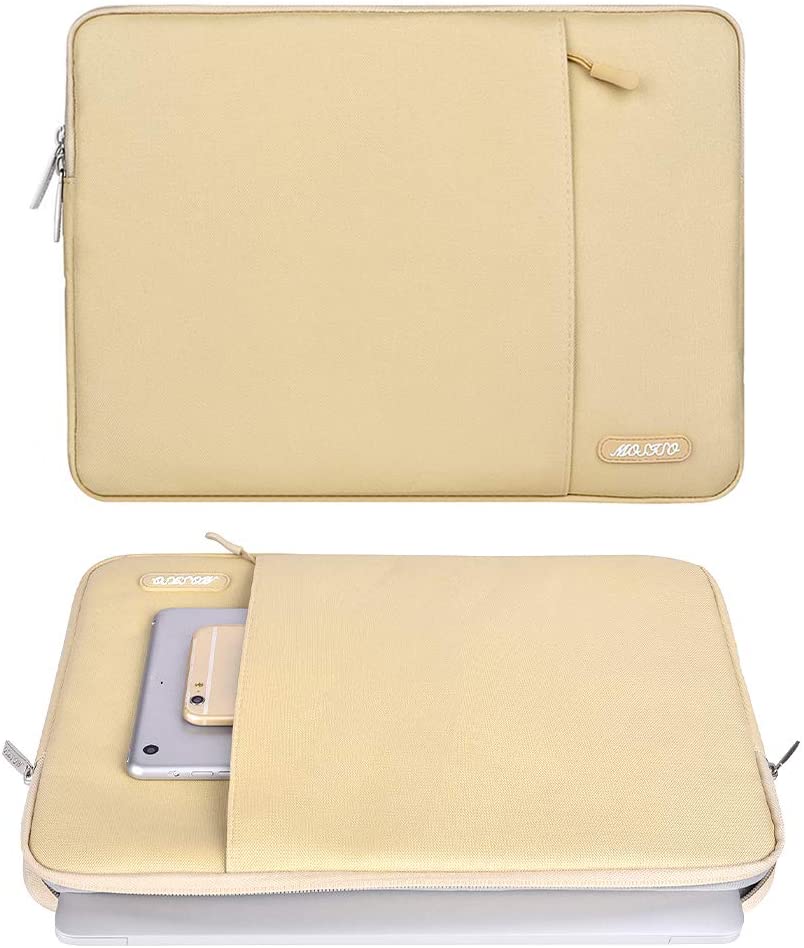 MOSISO Laptop Sleeve Bag 13 13.3 14 14.2 inch Compatible with MacBook Air 13 inch A2337 M1 A2179 A1932 2018-2022/Pro 13 inch A2338 M1 A2251 A2289 A2159 A1989 A1706 A1708, A2442 Polyester Vertical Case with Pocket iMosiso