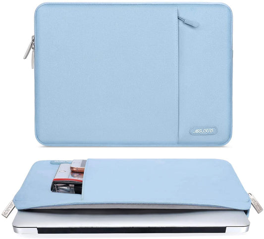 MOSISO Laptop Sleeve Bag 11.6 12 13 13.3 14 14.2 15 15.6 16 inch Compatible with MacBook Air 13 inch A2337 M1 A2179 A1932 2018-2022/Pro 13 inch A2338 M1 A2251 A2289 A2159 A1989 A1706 A1708, A2442 A2485 A2414 A1707 Polyester Vertical Case with Pocket iMosiso