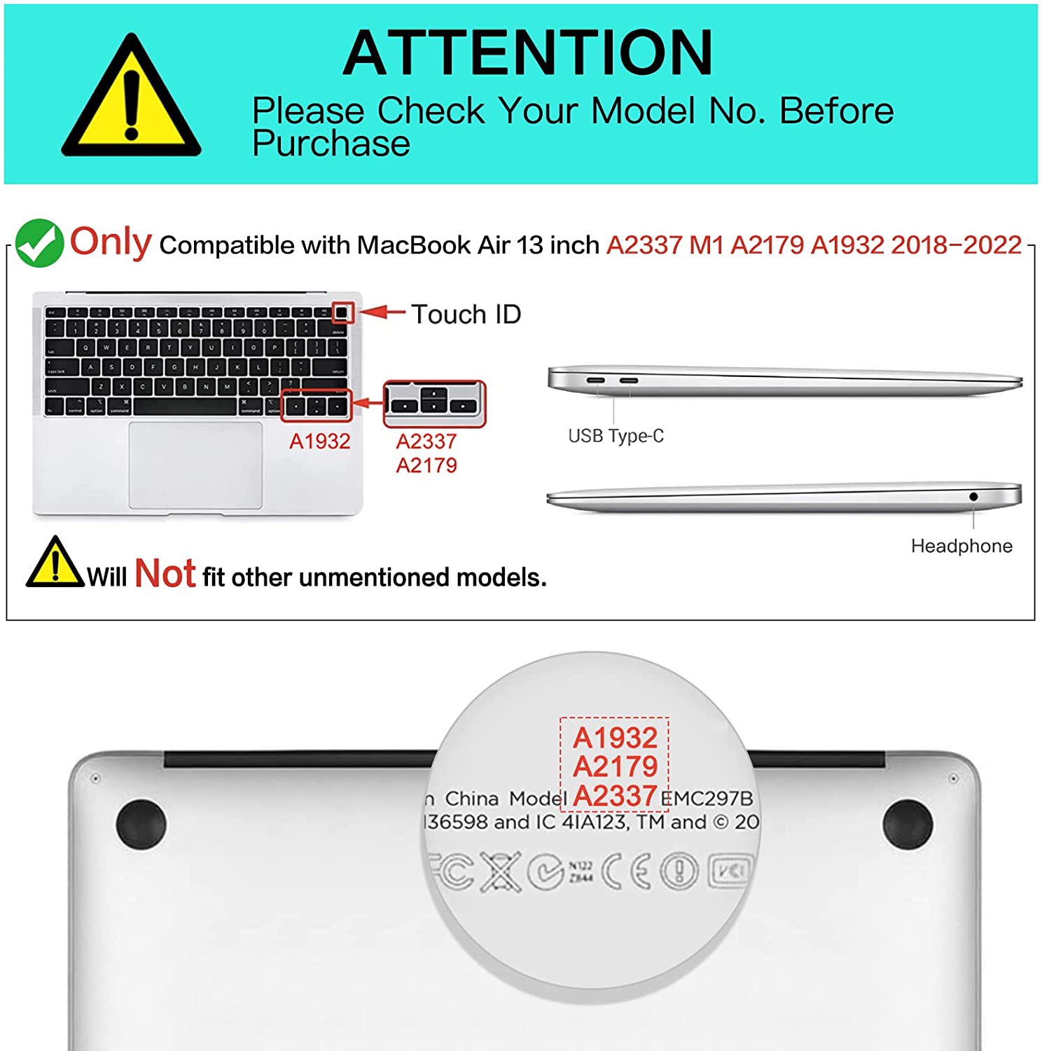 MOSISO Compatibel met MacBook Air 13 hoes M1 A2337 MOSISO Compatibel met MacBook Air 13 hoes M1 A2337