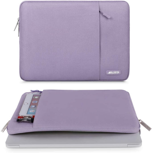 MOSISO Laptop Sleeve Bag 11.6 12 13 13.3 14 14.2 15 15.6 16 inch Compatible with MacBook Air 13 inch A2337 M1 A2179 A1932 2018-2022/Pro 13 inch A2338 M1 A2251 A2289 A2159 A1989 A1706 A1708, Polyester Vertical Case with Pocket iMosiso