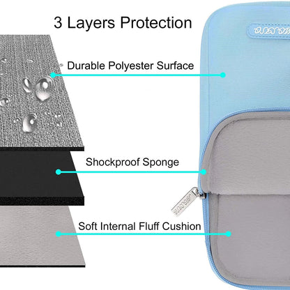 MOSISO Laptop Sleeve Bag 11.6 12 13 13.3 14 14.2 15 15.6 16 inch Compatible with MacBook Air 13 inch A2337 M1 A2179 A1932 2018-2022/Pro 13 inch A2338 M1 A2251 A2289 A2159 A1989 A1706 A1708, A2442 A2485 A2414 A1707 Polyester Vertical Case with Pocket iMosiso