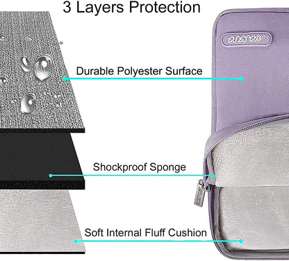 MOSISO Laptop Sleeve Bag 11.6 12 13 13.3 14 14.2 15 15.6 16 inch Compatible with MacBook Air 13 inch A2337 M1 A2179 A1932 2018-2022/Pro 13 inch A2338 M1 A2251 A2289 A2159 A1989 A1706 A1708, Polyester Vertical Case with Pocket iMosiso
