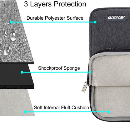 MOSISO Laptop Sleeve Bag 11.6 12.3 13 13.3 14 15 15.6 16 Compatible with MacBook Air Pro13 A2337 A2337 A2289  Retina, 11.6 12.3 13 13.3 14 15 inch inch Notebook,MacBook Pro 14 inch 2021 2022 M1 Pro/Max A2442,Polyester Vertical Case with Pocket, Wine Red iMosiso