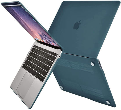 MOSISO Compatible with MacBook Air 13 inch Case 2022, 2021-2018 Release A2337 M1 A2179 A1932 Retina Display Touch ID, Plastic Hard Shell&Keyboard Cover&Screen Protector&Storage Bag, Deep Teal iMosiso