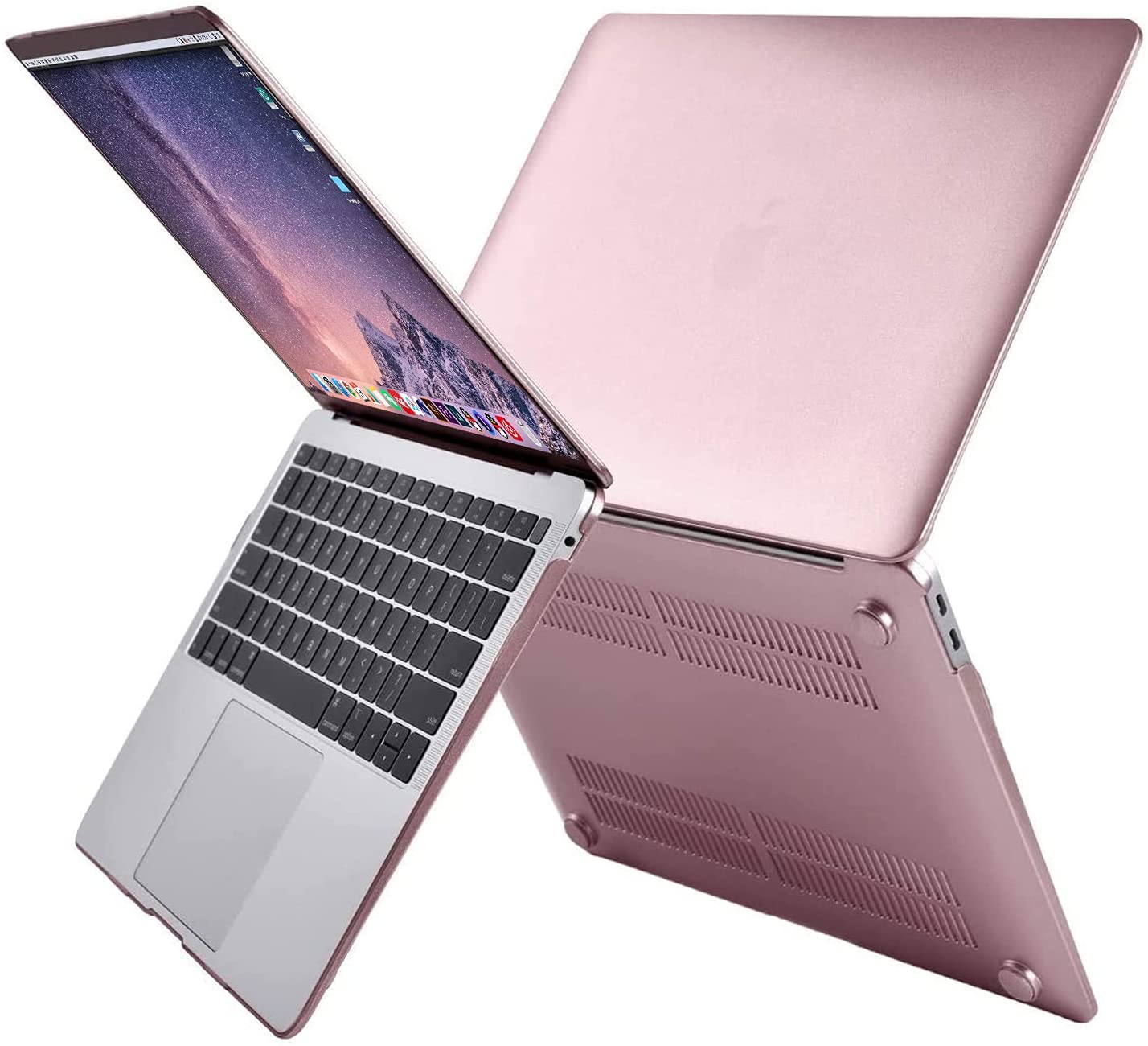 MOSISO Coque Compatible avec MacBook Air 13 Pouces 2022-2018 A2337 M1 A2179  A1932 Retina Display Touch ID, Plastique Fleurs de Jardin Coque Rigide& Protection Clavier&Protecteur d'écran, Transparent