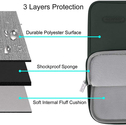 MOSISO Laptop Sleeve Bag 11.6 12.3 13 13.3 14 15 15.6 16 Compatible with MacBook Air Pro13 A2337 A2337 A2289  Retina, 11.6 12.3 13 13.3 14 15 inch inch Notebook,MacBook Pro 14 inch 2021 2022 M1 Pro/Max A2442,Polyester Vertical Case with Pocket, Wine Red iMosiso