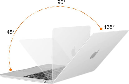 MOSISO Compatible with MacBook Air 13.6 inch Case 2022 Release A2681 M2 Chip with Liquid Retina Display & Touch ID, Protective Plastic Hard Shell Case Cover, Frost iMosiso