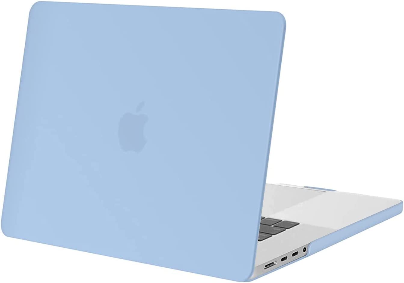 MOSISO Compatible with MacBook Pro 16 inch Case 2021 2022 Release A2485 M1 Pro / M1 Max with Liquid Retina XDR Display Touch ID, Protective Plastic Hard Shell Case Cover, Airy Blue iMosiso