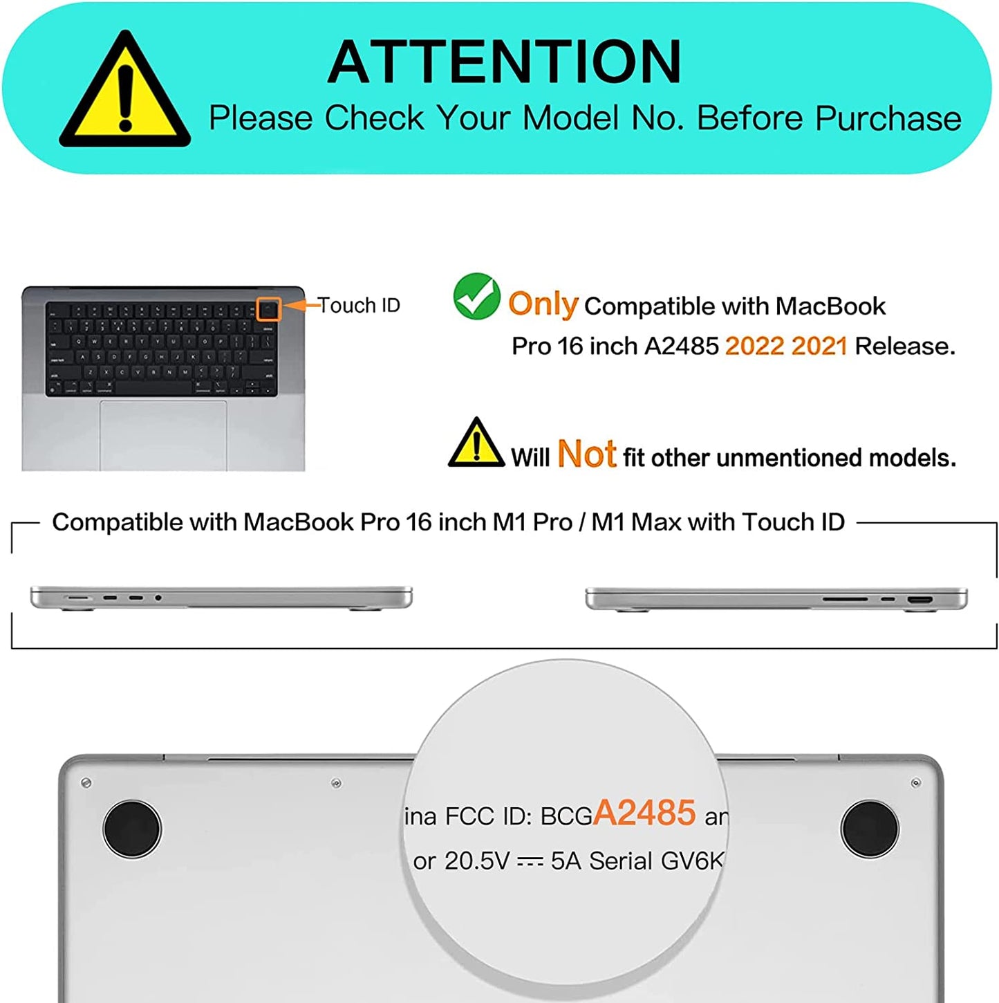 MOSISO Compatible with MacBook Pro 16 inch Case 2021 2022 Release A2485 M1 Pro / M1 Max with Liquid Retina XDR Display Touch ID, Protective Plastic Hard Shell Case Cover, Airy Blue iMosiso