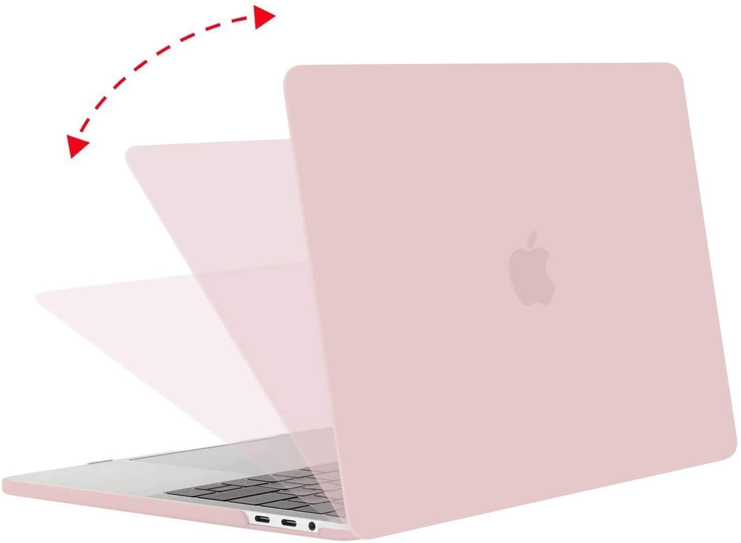 MOSISO Compatible with MacBook Pro 13 inch Case 2020-2016 Release A2338 M1 A2289 A2251 A2159 A1989 A1706 A1708 with/Without Touch Bar, Protective Plastic Hard Shell Case Cover, Rose Quartz iMosiso