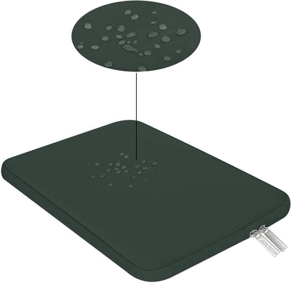 MOSISO Laptop Sleeve 11 11.6 12.3 13 13.3 14 15 15.6 16 inch Compatible with MacBook Air 13 inch A2337 M1 A2179 A1932 2022 Pro 13 A2338 M1 A2251 A2289 A2159 A1989 A1706 2021 2020 Pro 14 16 inch A2442 A2485 Neoprene Bag with Small Case, Midnight Green iMosiso