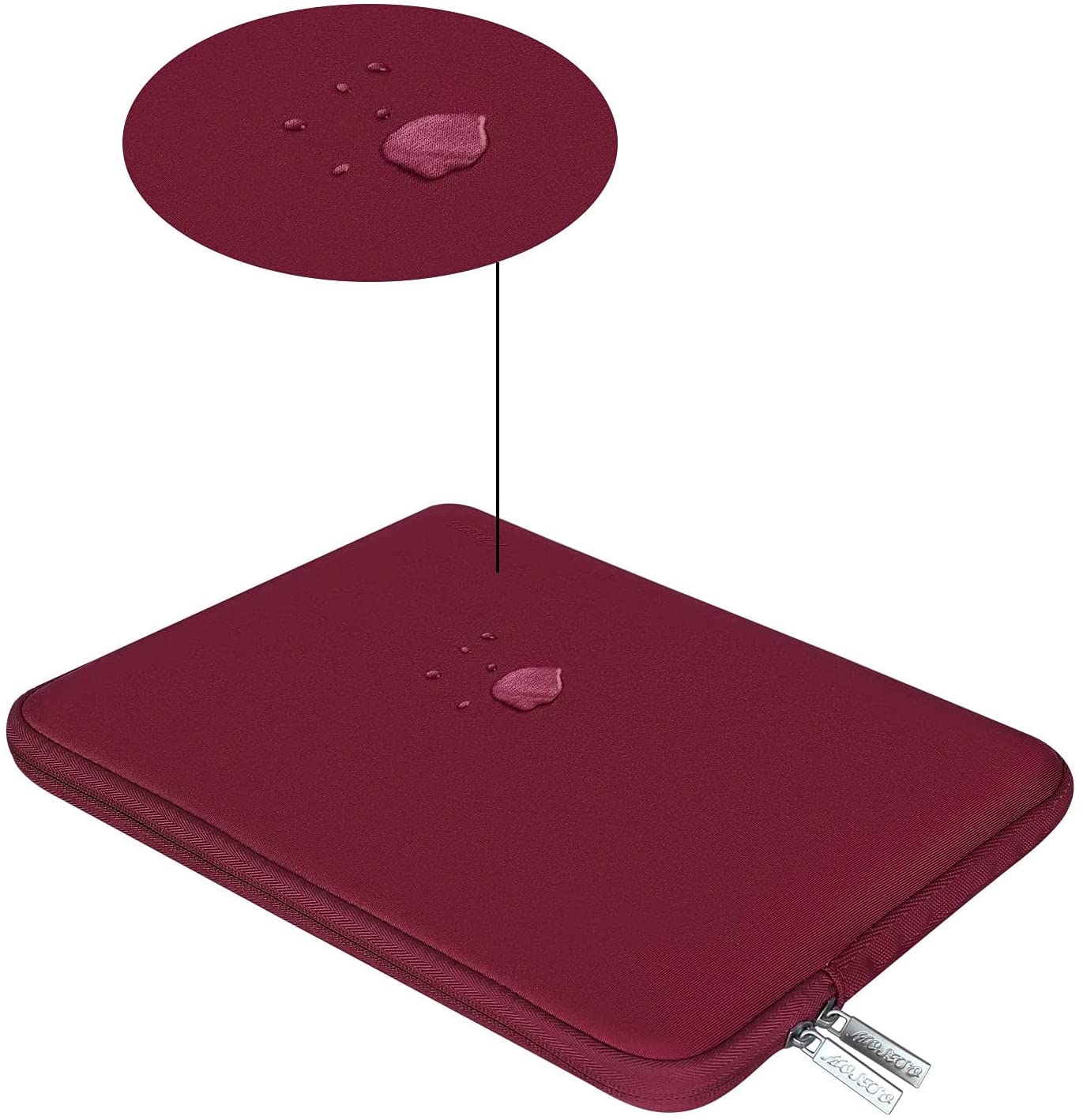 MOSISO Laptop Sleeve 11 11.6 12.3 13 13.3 14 15 15.6 16 inch Compatible with MacBook Air 13 inch A2337 M1 A2179 A1932 2022 Pro 13 A2338 M1 A2251 A2289 A2159 A1989 A1706 2021 2020 Pro 14 16 inch A2442 A2485 Neoprene Bag with Small Case, Red iMosiso
