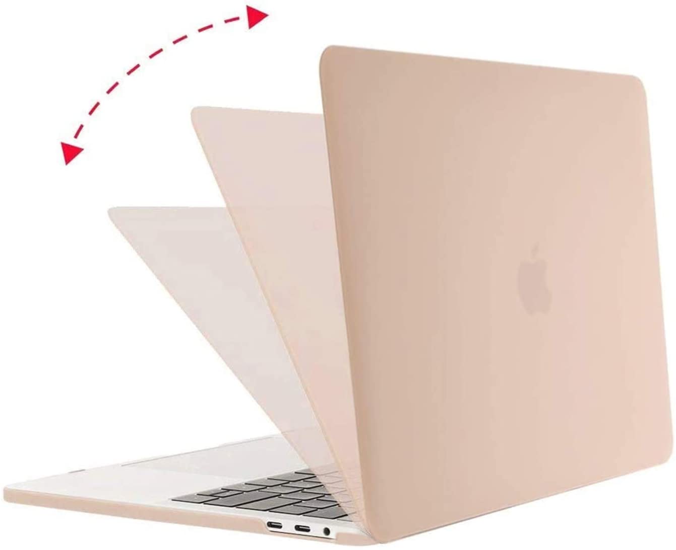 MOSISO Compatible with MacBook Pro 13 inch Case 2020-2016 Release A2338 M1 A2289 A2251 A2159 A1989 A1706 A1708 with/Without Touch Bar, Protective Plastic Hard Shell Case Cover, Camel iMosiso