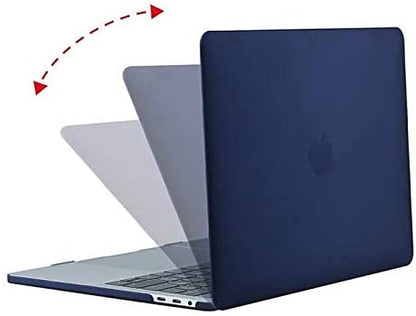 MOSISO Compatible with MacBook Pro 13 inch Case 2020-2016 Release A2338 M1 A2289 A2251 A2159 A1989 A1706 A1708 with/Without Touch Bar, Protective Plastic Hard Shell Case Cover, Navy Blue iMosiso