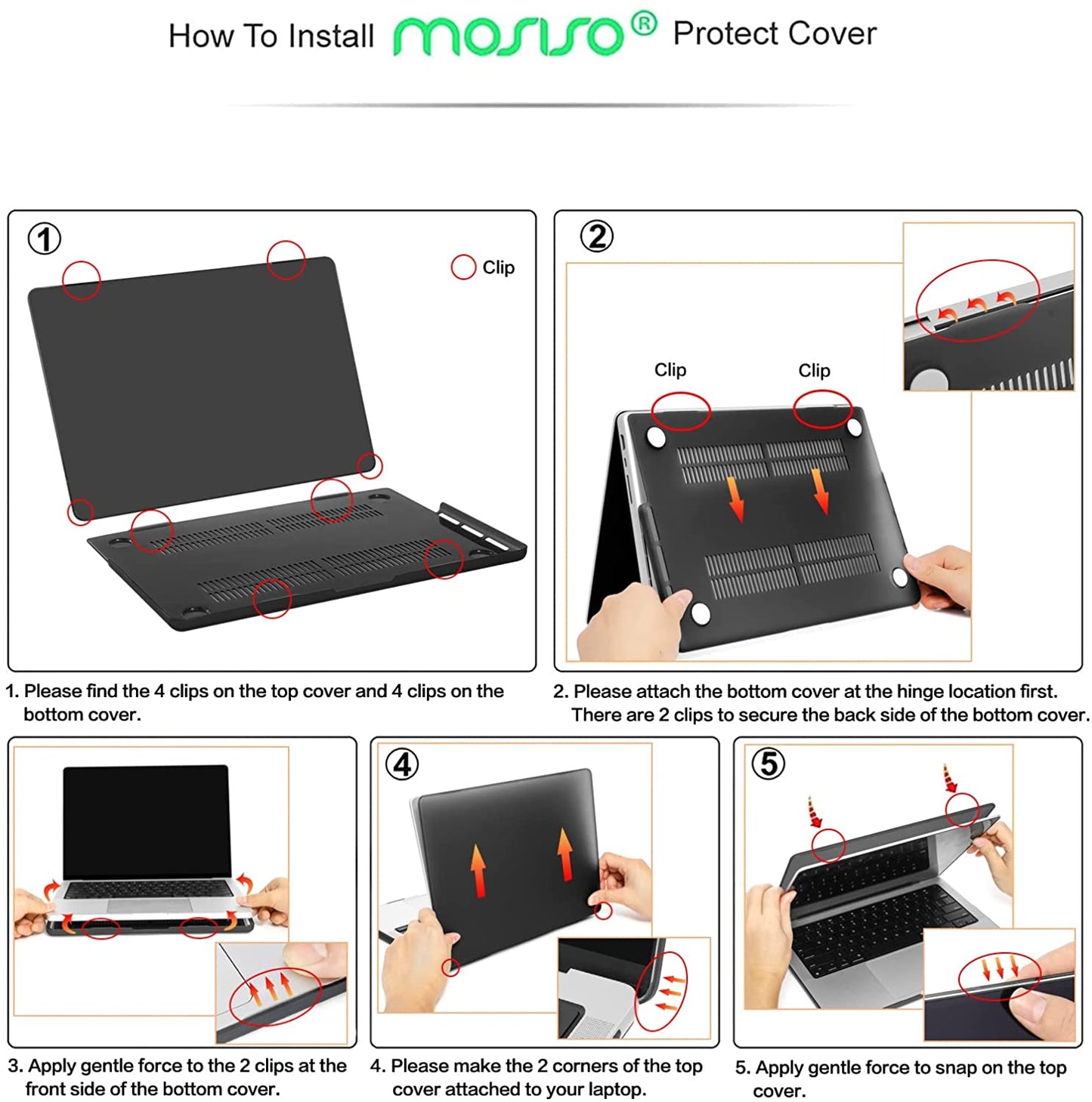 MOSISO Compatible with MacBook Pro 14 inch Case 2021 2022 Release A2442 M1 Pro/Max with Liquid Retina XDR Display Touch ID, Plastic Hard Shell&Keyboard Skin&Screen Protector&Storage Bag, Black iMosiso