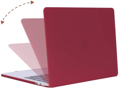 MOSISO Compatible with MacBook Pro 13 inch Case 2020-2016 Release A2338 M1 A2289 A2251 A2159 A1989 A1706 A1708 with/Without Touch Bar, Protective Plastic Hard Shell Case Cover, Wine Red iMosiso