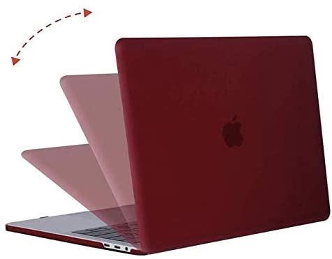MOSISO Compatible with MacBook Pro 13 inch Case 2020-2016 Release A2338 M1 A2289 A2251 A2159 A1989 A1706 A1708 with/Without Touch Bar, Plastic Hard Shell Case Cover & Screen Protector, Marsala Red iMosiso