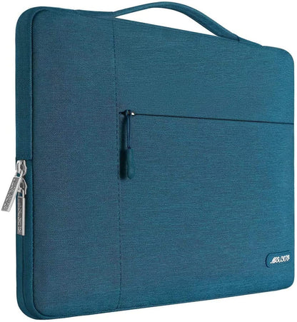 MOSISO Laptop Sleeve Bag Compatible with MacBook Air Pro 11 13 13.3 14 15 16 17.3 inch MacBook Pro Air 13 inch A2337 M1 A2338 M1 15 15.6 inch Multifunctional Briefcase Bag Waterproof Notebook Shoulder Handbag Briefcase Cover Case, Deep Teal iMosiso