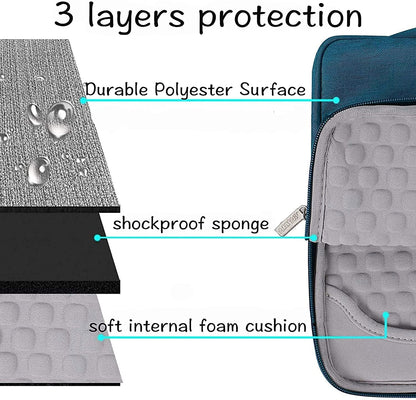 MOSISO Laptop Sleeve Bag Compatible with MacBook Air Pro 11 13 13.3 14 15 16 17.3 inch MacBook Pro Air 13 inch A2337 M1 A2338 M1 15 15.6 inch Multifunctional Briefcase Bag Waterproof Notebook Shoulder Handbag Briefcase Cover Case, Deep Teal iMosiso