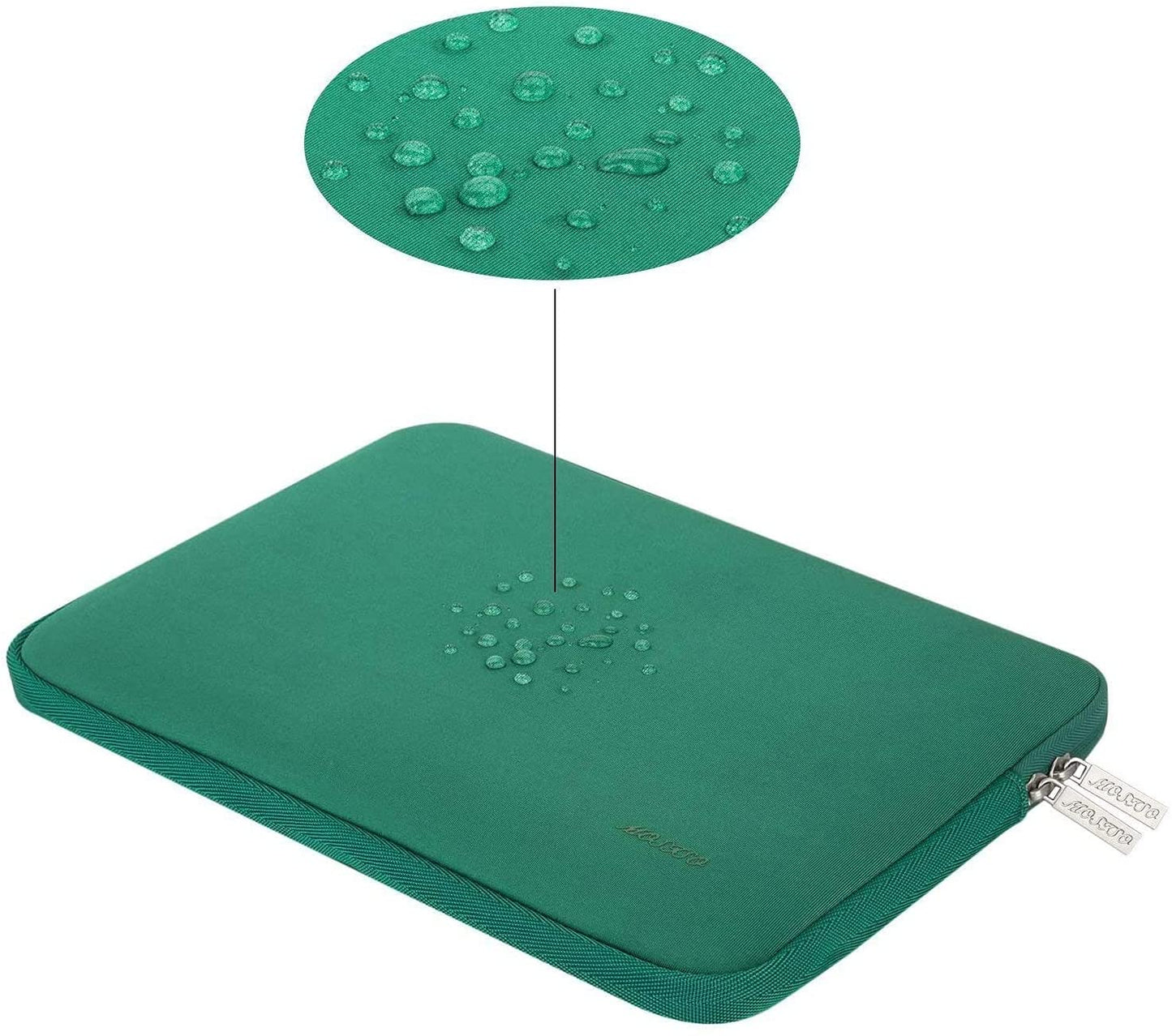 MOSISO Laptop Sleeve 11 11.6 12.3 13 13.3 14 15 15.6 16 inch Compatible with MacBook Air 13 inch A2337 M1 A2179 A1932 2022 Pro 13 A2338 M1 A2251 A2289 A2159 A1989 A1706 2021 2020 Pro 14 16 inch A2442 A2485 Neoprene Bag with Small Case, Peacock Green iMosiso