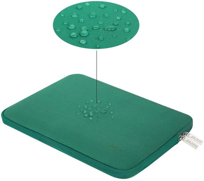 MOSISO Laptop Sleeve 11 11.6 12.3 13 13.3 14 15 15.6 16 inch Compatible with MacBook Air 13 inch A2337 M1 A2179 A1932 2022 Pro 13 A2338 M1 A2251 A2289 A2159 A1989 A1706 2021 2020 Pro 14 16 inch A2442 A2485 Neoprene Bag with Small Case, Peacock Green iMosiso