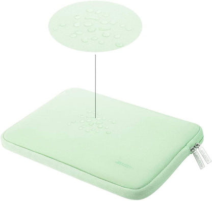 MOSISO Laptop Sleeve 11 11.6 12.3 13 13.3 14 15 15.6 16 inch Compatible with MacBook Air 13 inch A2337 M1 A2179 A1932 2022 Pro 13 A2338 M1 A2251 A2289 A2159 A1989 A1706 A1708 2021 2020 Pro 14 inch A2442 A2485 Neoprene Bag with Small Case, Honeydew Green iMosiso