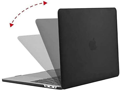MOSISO Compatible with MacBook Pro 13 inch Case 2020-2016 Release A2338 M1 A2289 A2251 A2159 A1989 A1706 A1708 with/Without Touch Bar, Protective Plastic Hard Shell Case Cover, Matte Black iMosiso