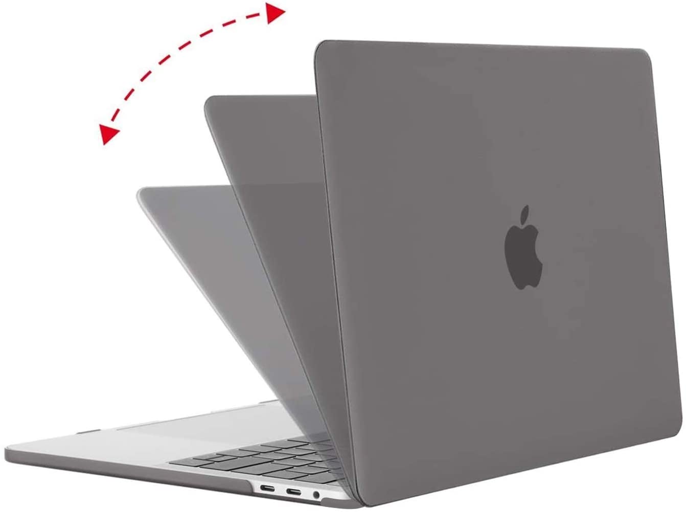 MOSISO Compatible with MacBook Pro 13 inch Case 2020-2016 Release A2338 M1 A2289 A2251 A2159 A1989 A1706 A1708 with/Without Touch Bar, Protective Plastic Hard Shell Case Cover, Gray iMosiso