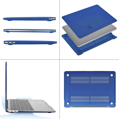 MOSISO Compatible with MacBook Air 13 inch Case 2022, 2021-2018 Release A2337 M1 A2179 A1932 Retina Display Touch ID, Plastic Hard Shell&Keyboard Cover&Screen Protector&Storage Bag, Royal Blue iMosiso