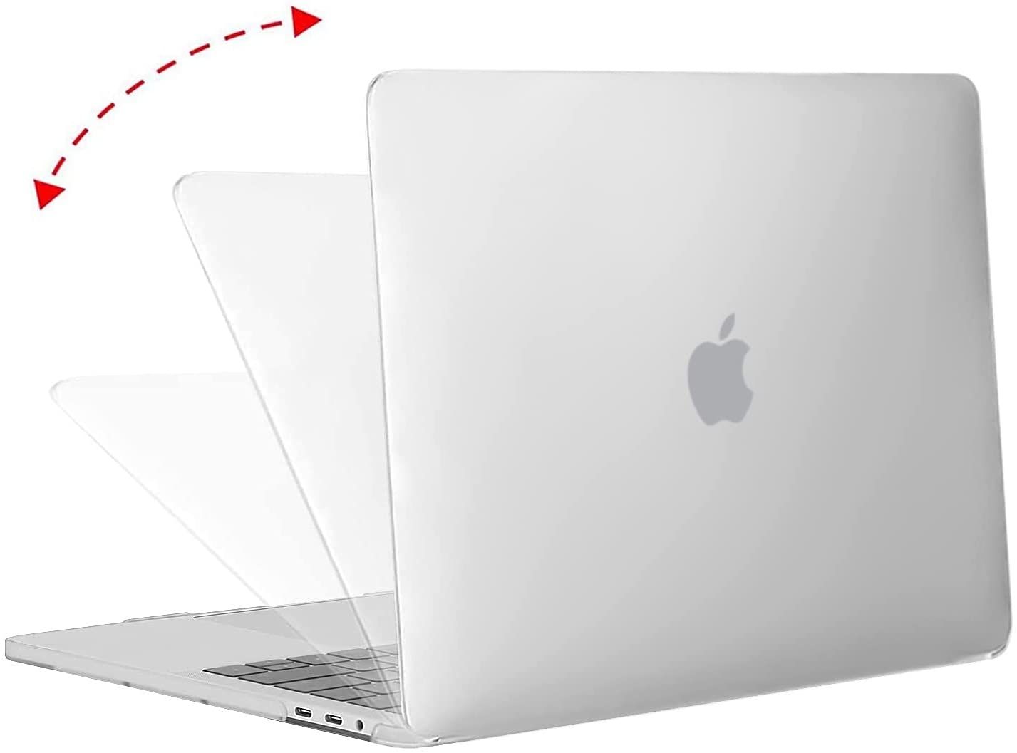 MOSISO Compatible with MacBook Pro 13 inch Case 2020-2016 Release A2338 M1 A2289 A2251 A2159 A1989 A1706 A1708 with/Without Touch Bar, Plastic Hard Shell Case Cover & Screen Protector, Frost iMosiso