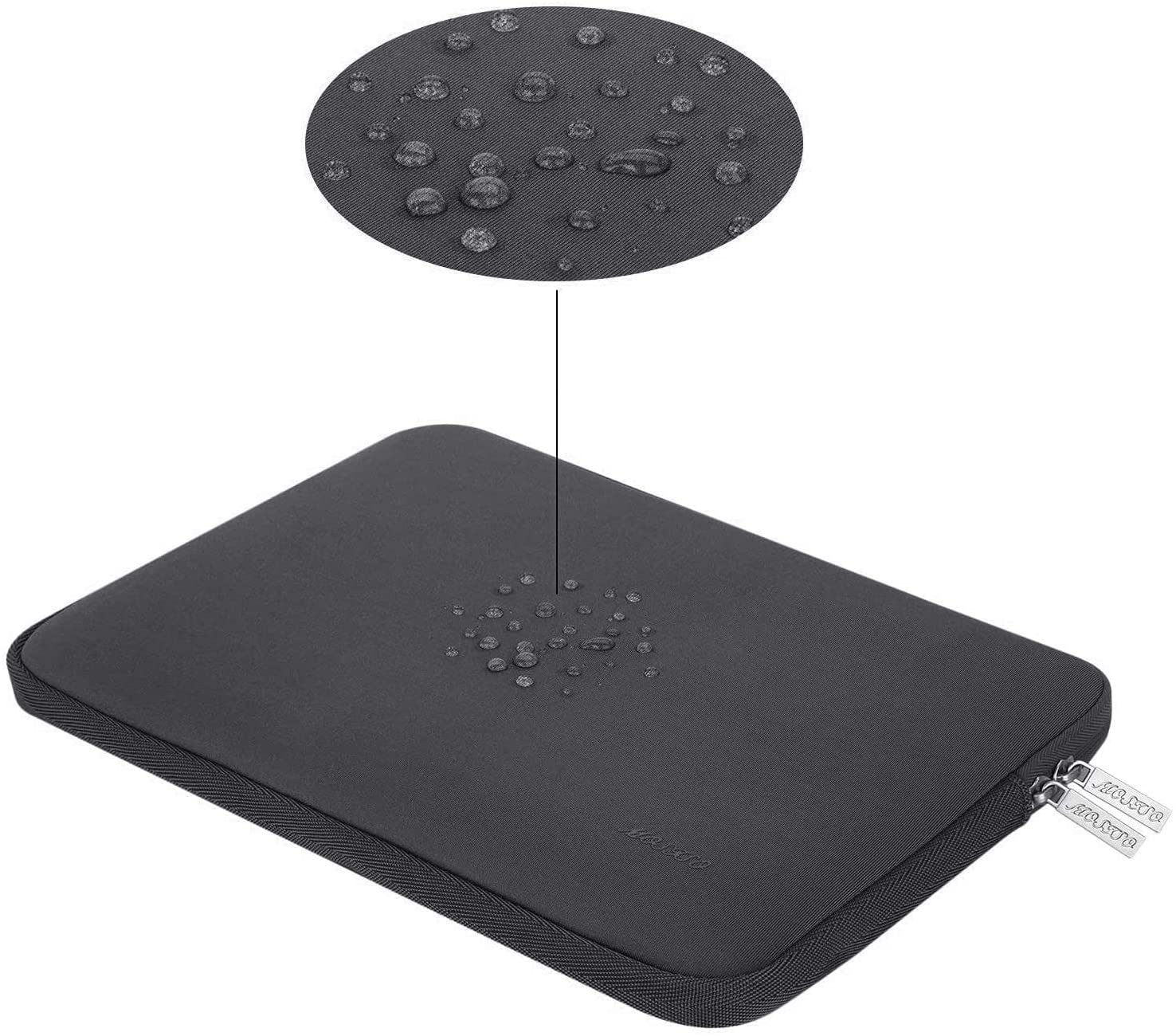 MOSISO Laptop Sleeve 11 11.6 12.3 13 13.3 14 15 15.6 16 inch Compatible with MacBook Air 13 inch A2337 M1 A2179 A1932 2022 Pro 13 inch A2338 M1 A2251 A2289 A2159 A1989 A1706 A1708 2021 2020 A1502 A2442 A2485 Neoprene Bag with Small Case, Space Gray iMosiso