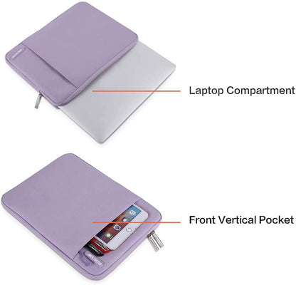MOSISO Laptop Sleeve Bag 11.6 12 13 13.3 14 14.2 15 15.6 16 inch Compatible with MacBook Air 13 inch A2337 M1 A2179 A1932 2018-2022/Pro 13 inch A2338 M1 A2251 A2289 A2159 A1989 A1706 A1708, Polyester Vertical Case with Pocket iMosiso