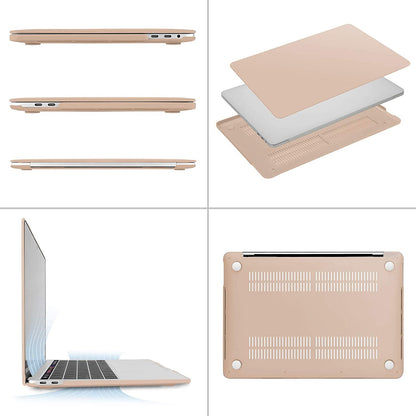 MOSISO Compatible with MacBook Pro 13 inch Case 2020-2016 Release A2338 M1 A2289 A2251 A2159 A1989 A1706 A1708 with/Without Touch Bar, Plastic Hard Shell Case Cover & Screen Protector, Camel iMosiso