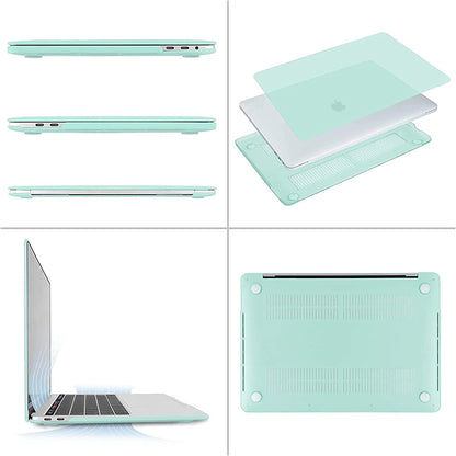 MOSISO Compatible with MacBook Pro 13 inch Case 2020-2016 Release A2338 M1 A2289 A2251 A2159 A1989 A1706 A1708, Plastic Hard Shell Case&Keyboard Cover Skin&Screen Protector&Storage Bag, Mint Green iMosiso