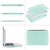 MOSISO Compatible with MacBook Pro 13 inch Case 2020-2016 Release A2338 M1 A2289 A2251 A2159 A1989 A1706 A1708, Plastic Hard Shell Case&Keyboard Cover Skin&Screen Protector&Storage Bag, Mint Green