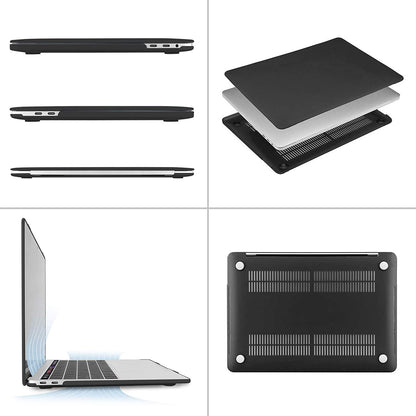 MOSISO Compatible with MacBook Pro 13 inch Case 2020-2016 Release A2338 M1 A2289 A2251 A2159 A1989 A1706 A1708 with/Without Touch Bar, Protective Plastic Hard Shell Case Cover, Matte Black iMosiso