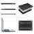 MOSISO Compatible with MacBook Pro 13 inch Case 2020-2016 Release A2338 M1 A2289 A2251 A2159 A1989 A1706 A1708 with/Without Touch Bar, Plastic Hard Shell Case Cover & Screen Protector, Black