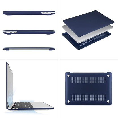 MOSISO Compatible with MacBook Pro 13 inch Case 2020-2016 Release A2338 M1 A2289 A2251 A2159 A1989 A1706 A1708 with/Without Touch Bar, Protective Plastic Hard Shell Case Cover, Navy Blue iMosiso