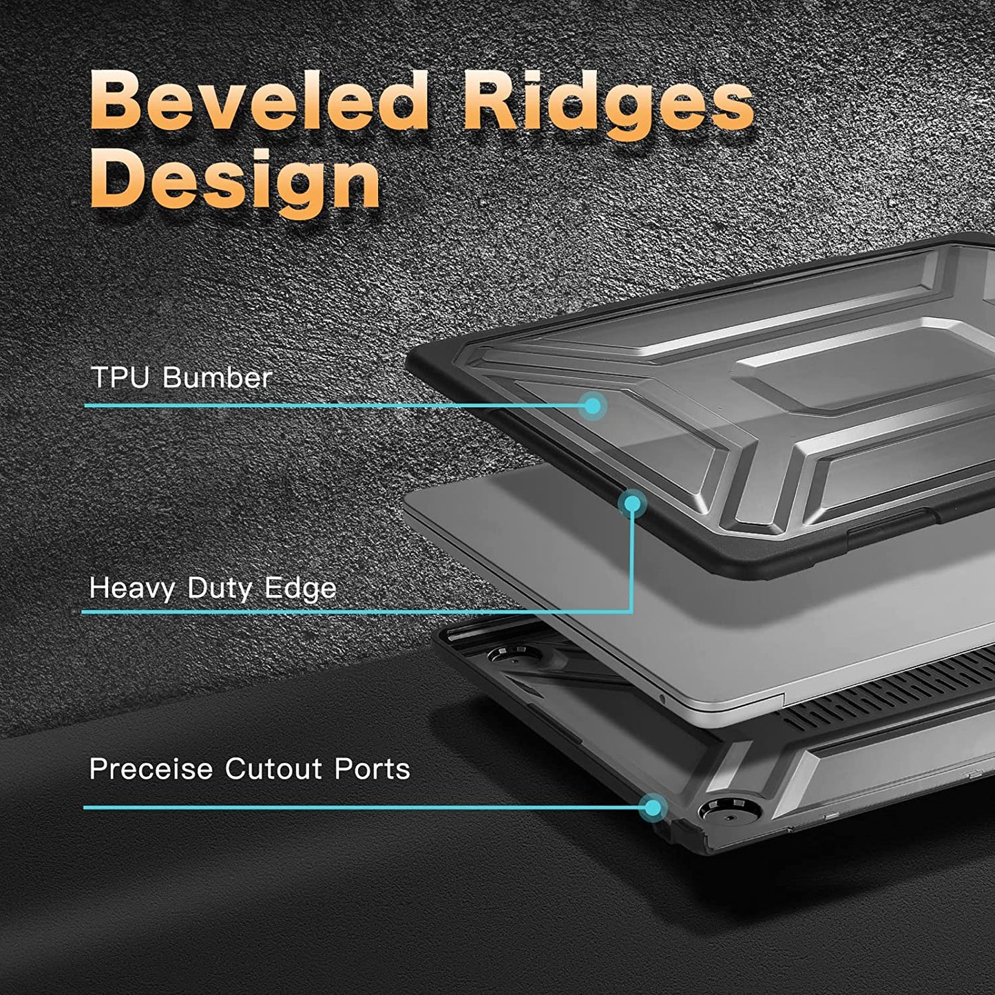 MOSISO Compatible with MacBook Air 13.6 inch Case 2022 2023 Release A2681 M2 Chip with Touch ID, Heavy Duty Plastic Hard Shell Case with TPU Bumper & Keyboard Cover, Black iMosiso