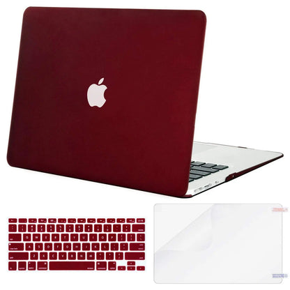 MOSISO Plastic Hard Case & Keyboard Cover & Screen Protector Only Compatible MacBook Air 13 Inch (Models: A1369 & A1466, Older Version 2010-2017 Release) iMosiso