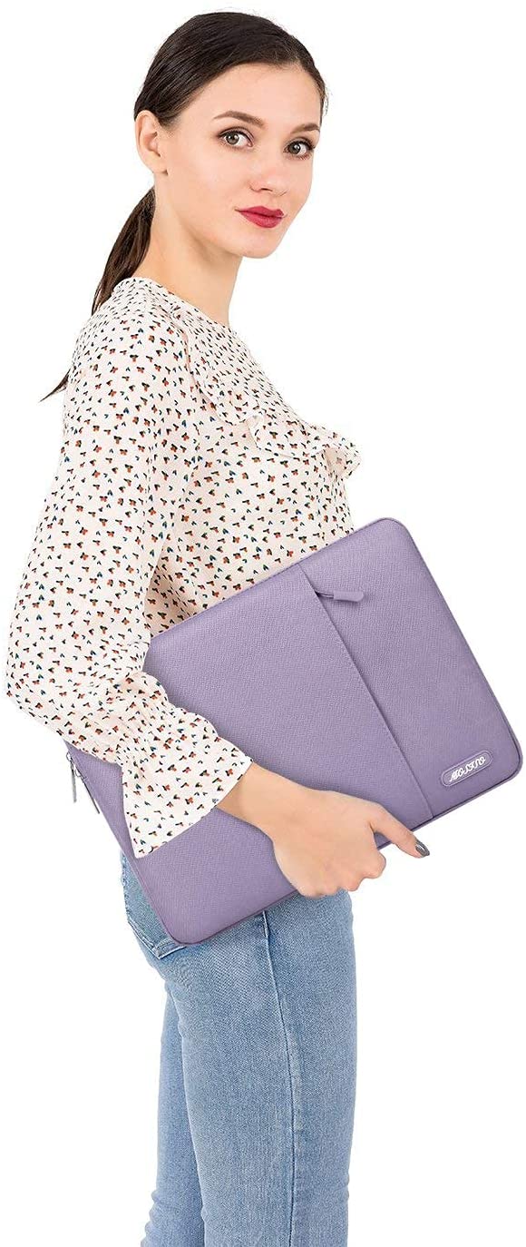 MOSISO Laptop Sleeve Bag 11.6 12 13 13.3 14 14.2 15 15.6 16 inch Compatible with MacBook Air 13 inch A2337 M1 A2179 A1932 2018-2022/Pro 13 inch A2338 M1 A2251 A2289 A2159 A1989 A1706 A1708, Polyester Vertical Case with Pocket iMosiso