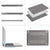 MOSISO Compatible with MacBook Pro 13 inch Case 2020-2016 Release A2338 M1 A2289 A2251 A2159 A1989 A1706 A1708, Plastic Hard Shell Case&Keyboard Cover Skin&Screen Protector&Storage Bag, Gray