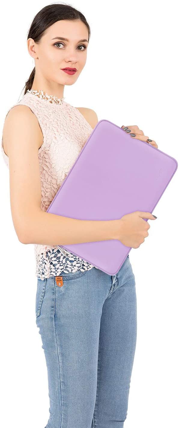 MOSISO Laptop Sleeve 11 11.6 12.3 13 13.3 14 15 15.6 16 inch Compatible with MacBook Air 13 inch A2337 M1 A2179 A1932 2022 Pro 13 A2338 M1 A2251 A2289 A2159 A1989 A1706 A1708 2021 2020 Pro 14 16 inch A2442 A2485 Neoprene Bag with Small Case, Light Purple iMosiso