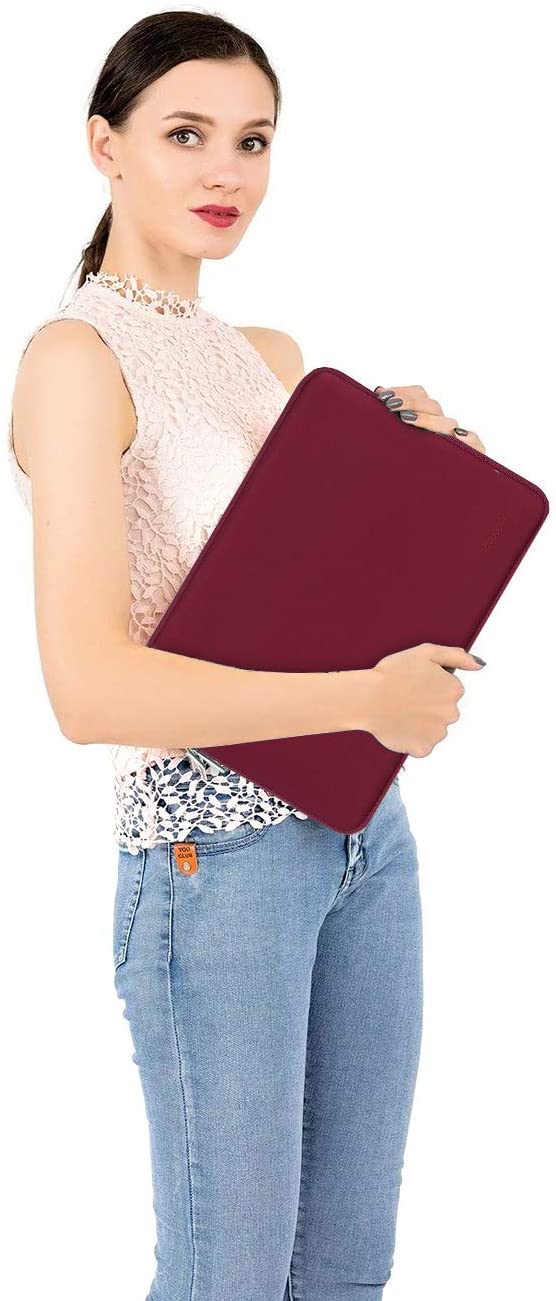 MOSISO Laptop Sleeve 11 11.6 12.3 13 13.3 14 15 15.6 16 inch Compatible with MacBook Air 13 inch A2337 M1 A2179 A1932 2022 Pro 13 A2338 M1 A2251 A2289 A2159 A1989 A1706 2021 2020 Pro 14 16 inch A2442 A2485 Neoprene Bag with Small Case, Red iMosiso