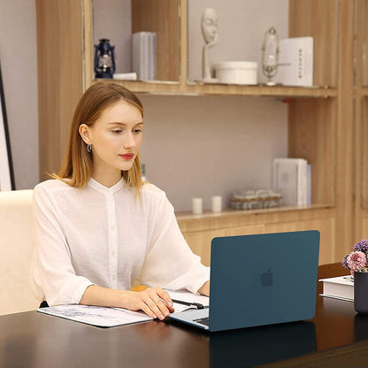 MOSISO Compatible with MacBook Air 13.6 inch Case 2023 2022 Release M2 A2681 Chip with Liquid Retina Display & Touch ID, Protective Plastic Hard Shell Case & Keyboard Cover Skin, Teal Green iMosiso