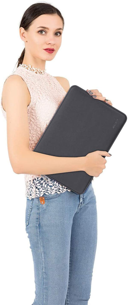 MOSISO Laptop Sleeve 11 11.6 12.3 13 13.3 14 15 15.6 16 inch Compatible with MacBook Air 13 inch A2337 M1 A2179 A1932 2022 Pro 13 inch A2338 M1 A2251 A2289 A2159 A1989 A1706 A1708 2021 2020 A1502 A2442 A2485 Neoprene Bag with Small Case, Space Gray iMosiso