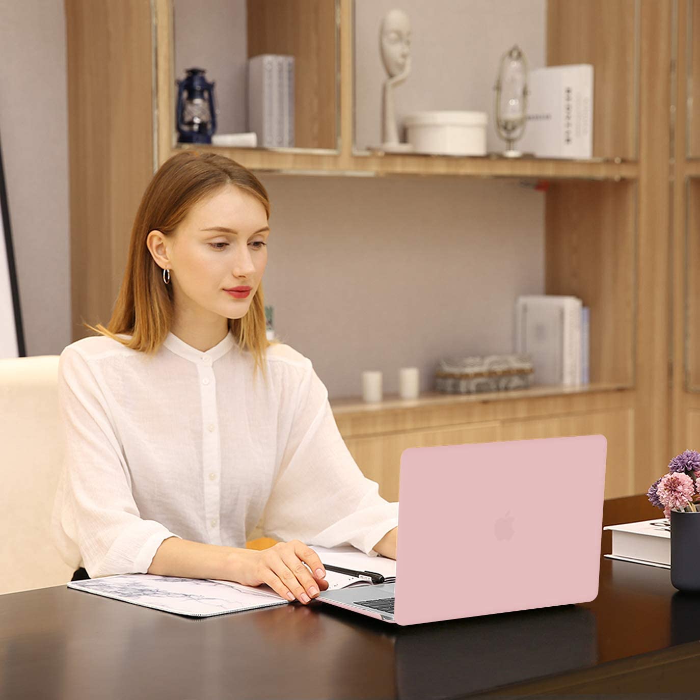 MOSISO Compatible with MacBook Pro 13 inch Case 2020-2016 Release A2338 M1 A2289 A2251 A2159 A1989 A1706 A1708 with/Without Touch Bar, Protective Plastic Hard Shell Case Cover, Rose Quartz iMosiso