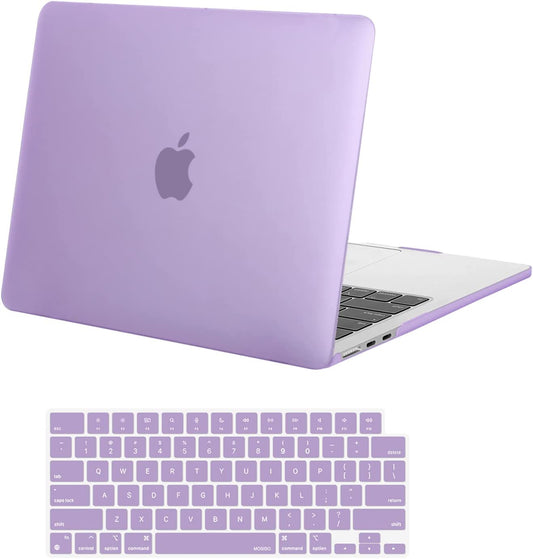 MOSISO Compatible with MacBook Air 13.6 inch Case 2022 Release A2681 M2 Chip with Liquid Retina Display & Touch ID, Protective Plastic Hard Shell Case & Keyboard Cover Skin, Purple iMosiso
