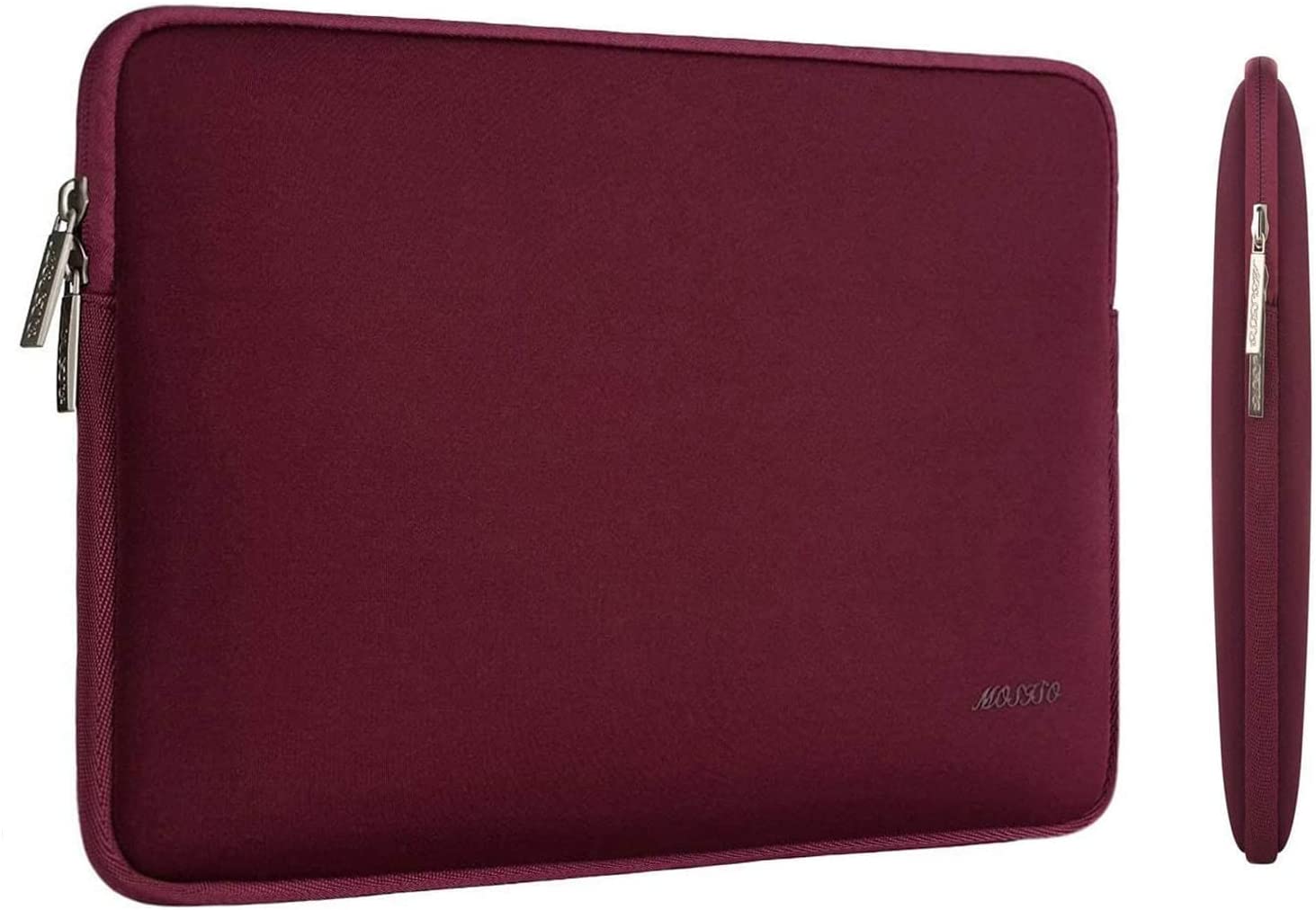 MOSISO Laptop Sleeve 11 11.6 12.3 13 13.3 14 15 15.6 16 inch Compatible with MacBook Air 13 inch A2337 M1 A2179 A1932 2022 Pro 13 inch A2338 M1 A2251 A2289 A2159 A1989 A1706 A1708 2021 2020 A1502 A2442 A2485 Neoprene Bag with Small Case, Wine Red iMosiso