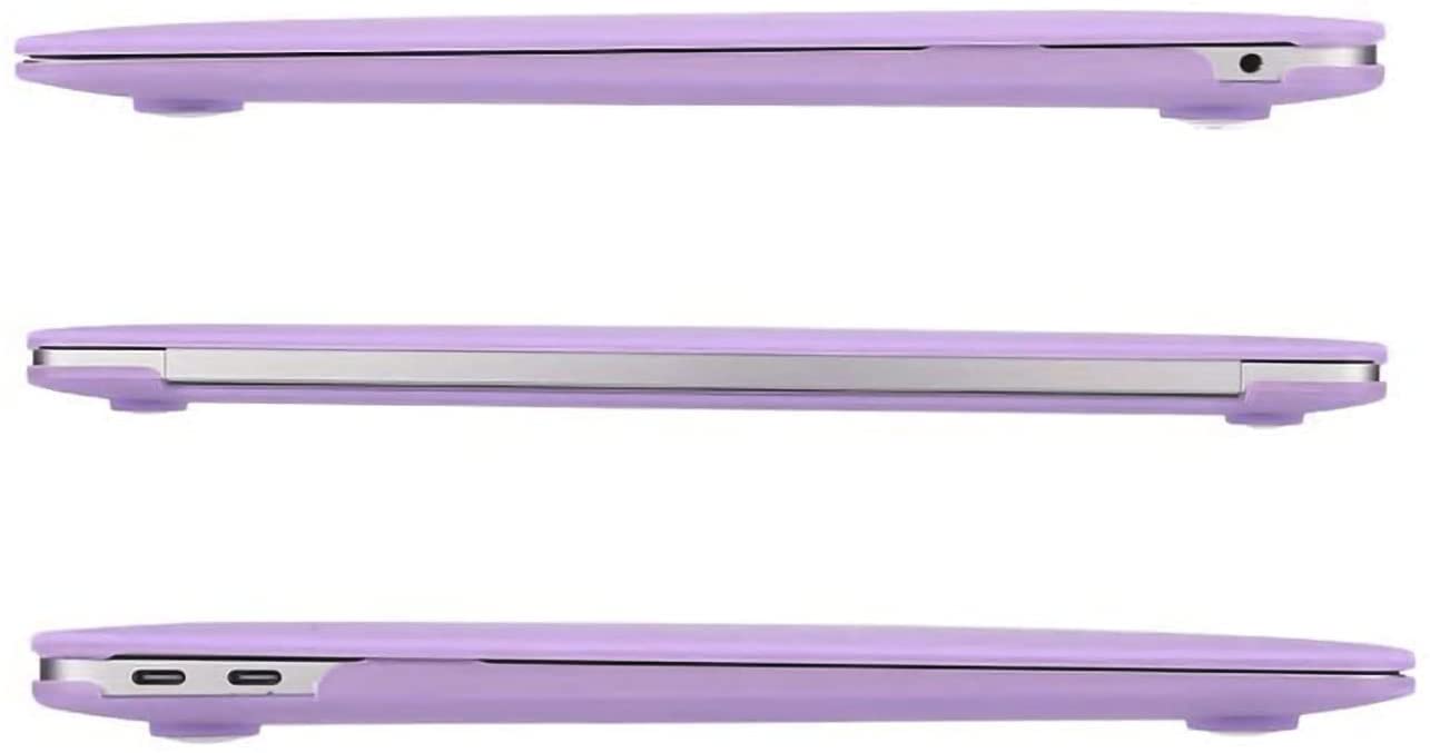 MOSISO Compatible with MacBook Air 13 inch Case 2022, 2021-2018 Release A2337 M1 A2179 A1932 Retina Display Touch ID, Plastic Hard Shell&Keyboard Cover&Screen Protector&Storage Bag, Light Purple iMosiso